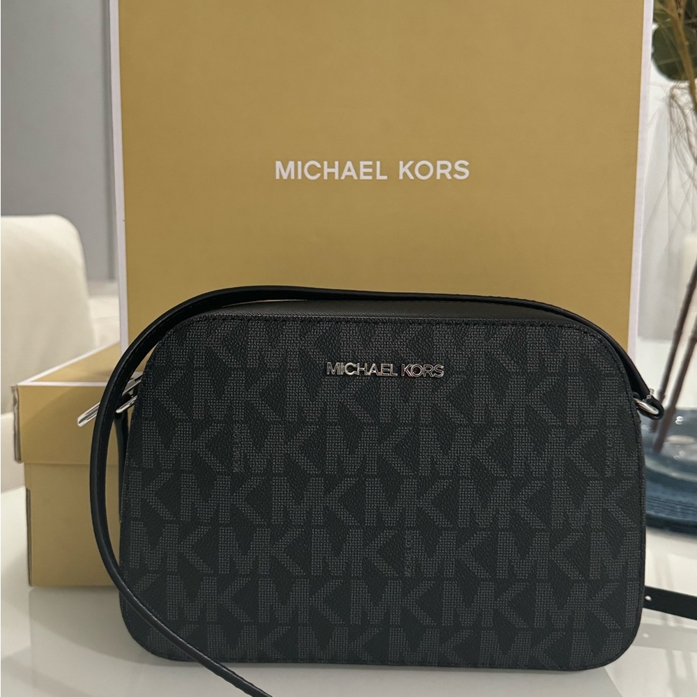 Michael Kors Black Belt Bag Quilted Gold Hardware